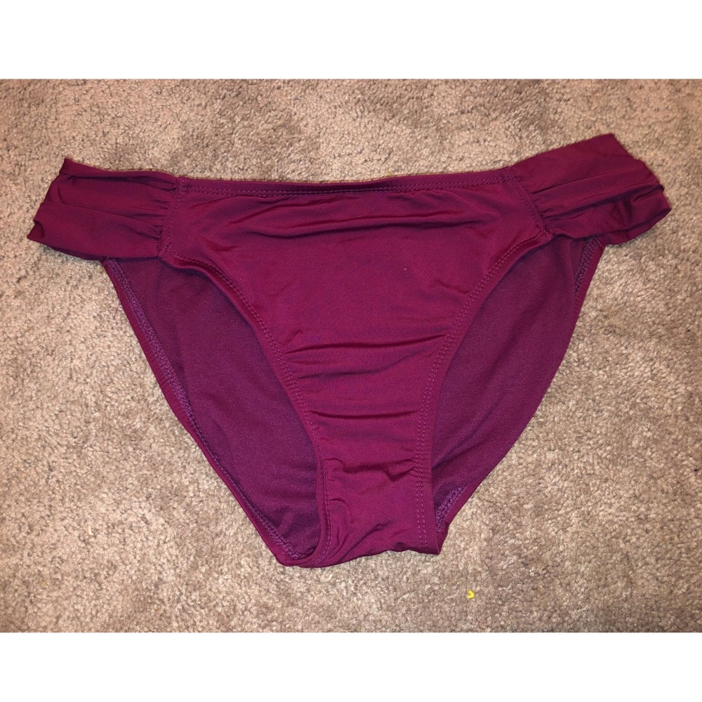 Deep purple baiting suit bottoms